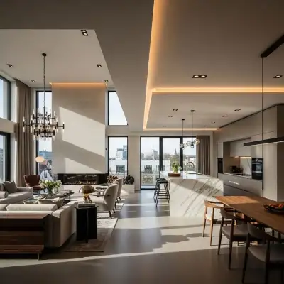 Sanierte Altbauwohnung in München – modernes Wohnzimmer nach Komplettsanierung