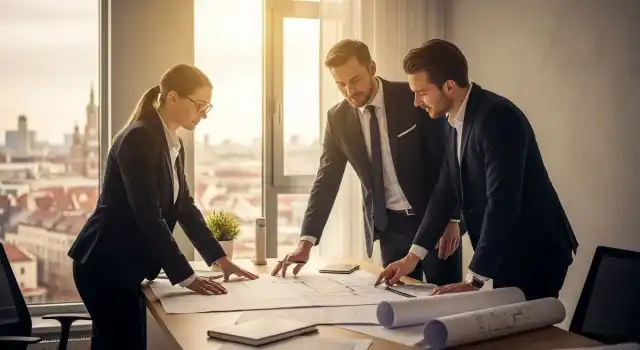 KSHW München Sanierungsteam Projektbesprechung – Bauleiter Handwerker Komplettsanierung Koordination Fachbetrieb 2026