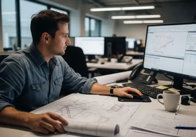 Ingenieur erstellt statische Nachweise